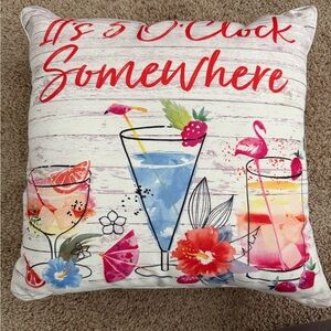 It’s 5 O’Clock Somewhere Cocktail Decorative Light Up Pillow